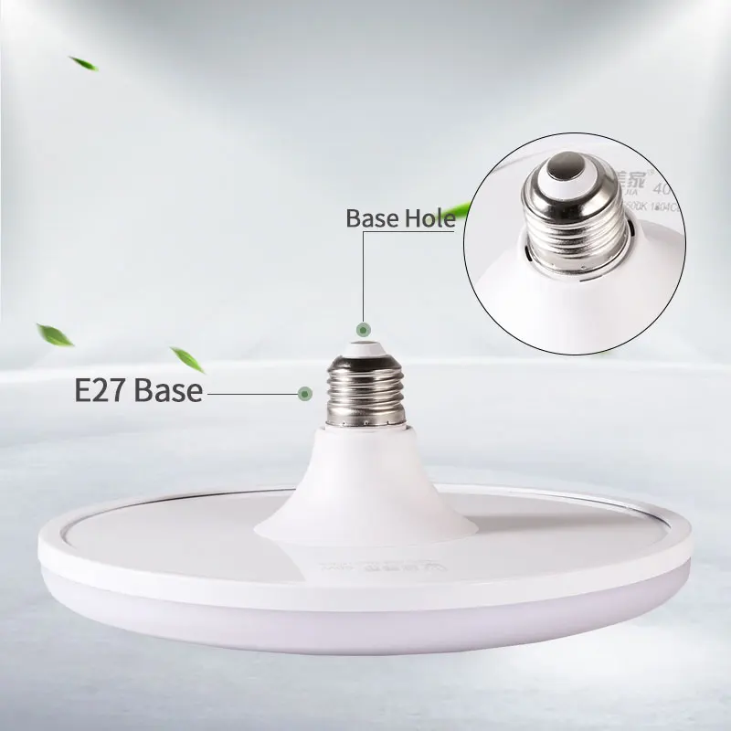 Imagem -02 - Ufo Lâmpada Led 220v Led Bulbo de Alta Potência Lâmpadas Led 20w 30w 50 60w Led Bombilla Lâmpada Redonda para Casa Iluminação Branco Frio E27