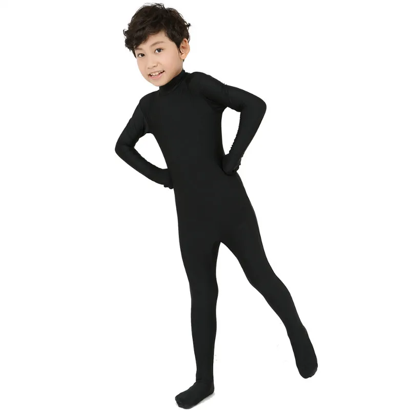 Gesikai Bodysuit Zonder Capuchon Spandex Zentai Pak Custom Tweede Huid Kids Dance Draagt Halloween Kostuums