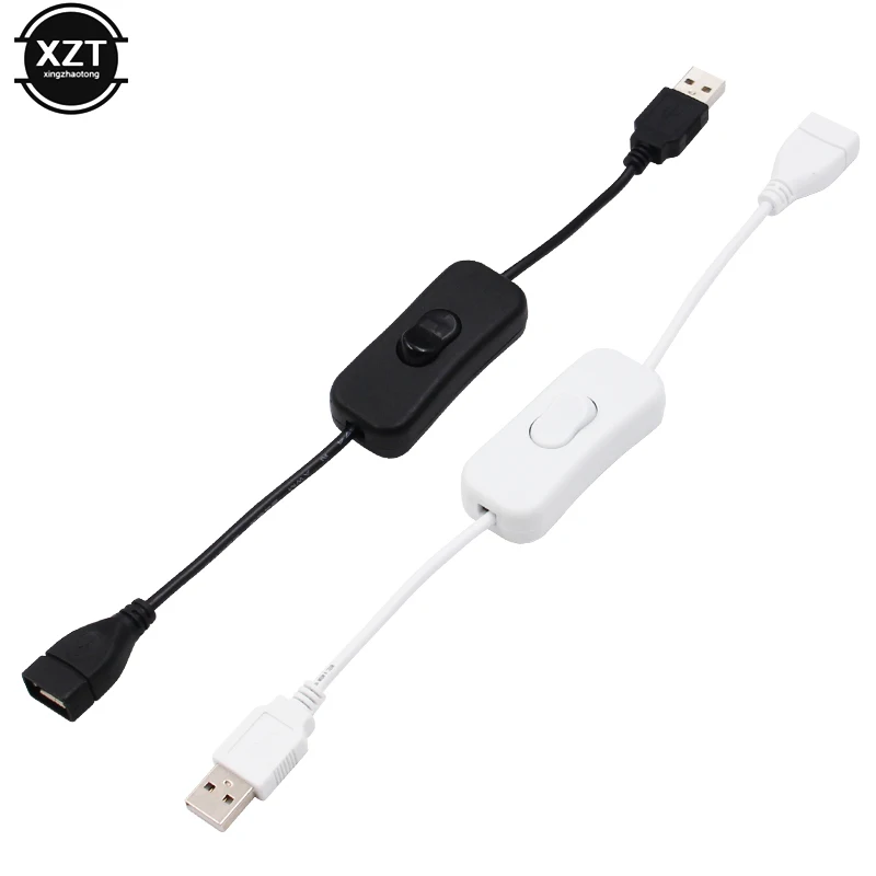 28CM USB Cable with Switch ON/OFF Cable Extension Toggle for USB Lamp USB Fan Power Supply Line Durable HOT SALE Adapter