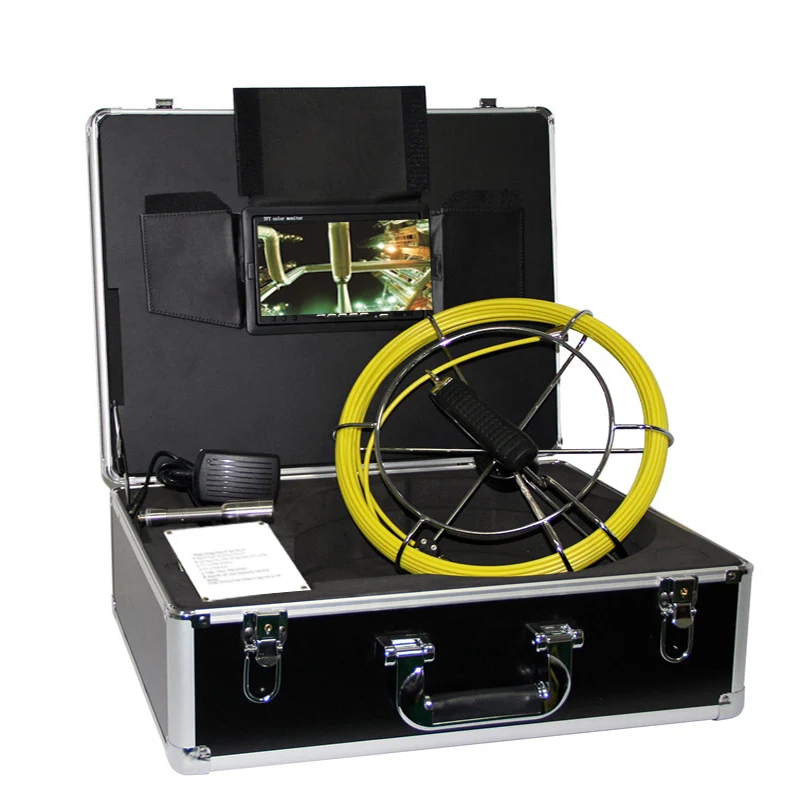 

Pipeline Sewer Drain Inspection Camera with 20m Cable with 7" LCD Monitor