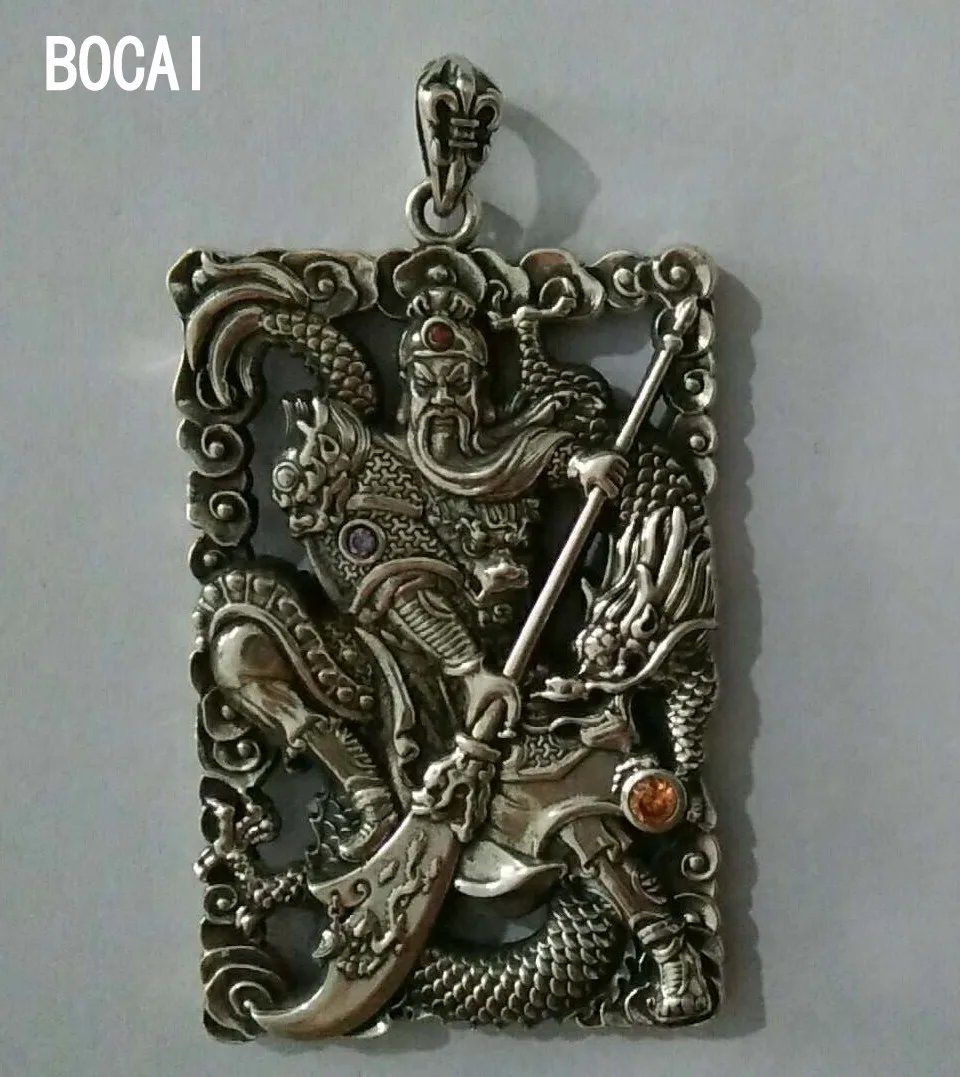 

Guan Yu S925 Sterling Silver Pendant for man Thai silver man pendant