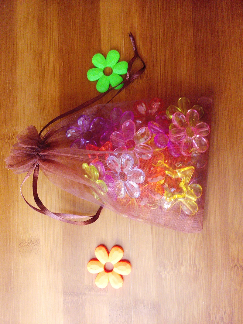 Bolsa de regalo de Organza marrón de 100 piezas, embalaje de joyería, bolsas de exhibición, bolsa con cordón para pulsera/Collar, Mini bolsa de hilo