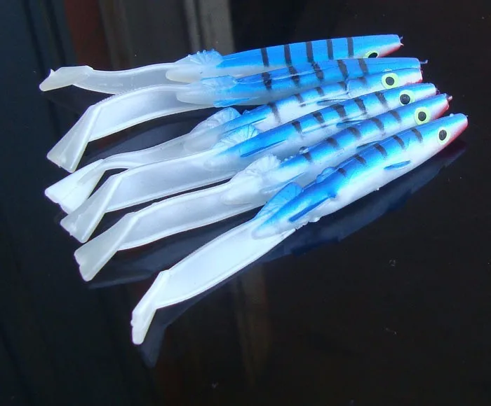 Angel köder Simulation Aal fisch 8cm 2,3g Kunst köder Weich köder Einzels chwanz Los 4 Stück Verkauf – Detail 7