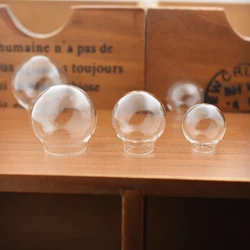 8pieces Hollow Glass Globe Ball Pendant Glass Bottle Pendant Handmade DIY Different Size Jewelry Accessories Charms Findings