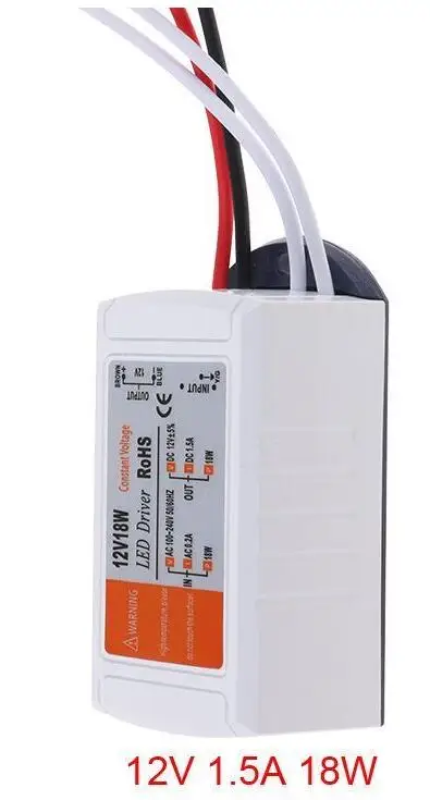 Adaptateur d'alimentation 12V, 18w dc, de haute qualité, transformateur pour ampoule LED