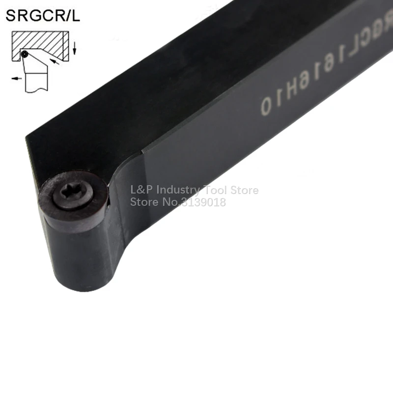 

New Good Quality R5 16*16mm SRGCR1616H10 SRGCL1616H10 Screw M3 M4 Cylindrical External Toolholder Not Including Blade