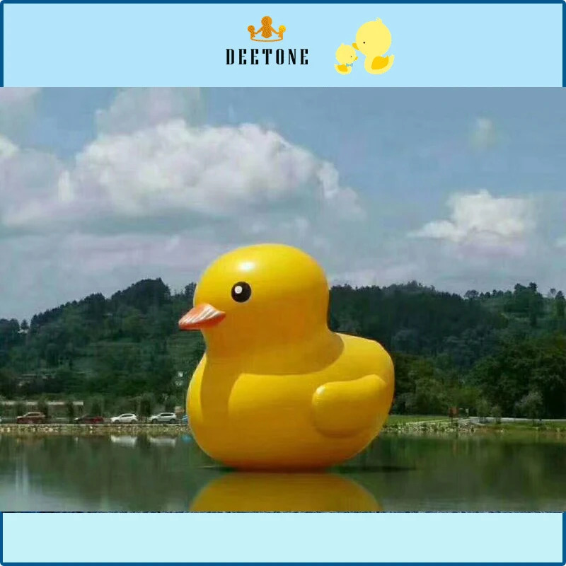 3m high inflatable pvc tarpaulin yellow rubber duck for turism display