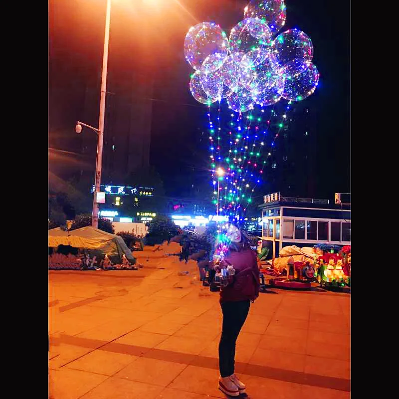 

Free shipping New LED balloon led line string balloon light with colored light Decoration for Fastive Party