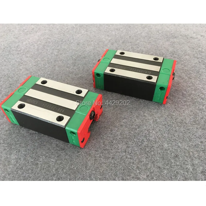 2pcs linear guide rail HGR30 - 550 600 650 700 750 800 850mm  with 4pcs linear block carriage HGH30CA / HGW30CA CNC parts