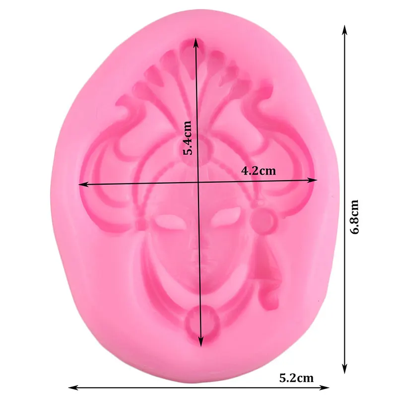 Masquerade Mask Silicone Mold Fondant Mould Cake Decorating Tools Chocolate Gumpaste Molds Sugarcraft Kitchen Accessories