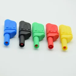 Assembled 4mm Safe Banana Plug Protective Fully Closed High Current 20A Banana Plug Test Plug Panel Plug Various Colors