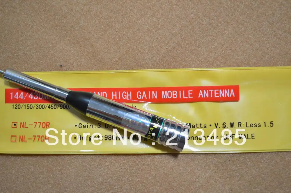 

NL-770R Dubal Band 144/430MHz 3.0/5.5dB PL-259 Connector Two Way Radio Mobile Antenna