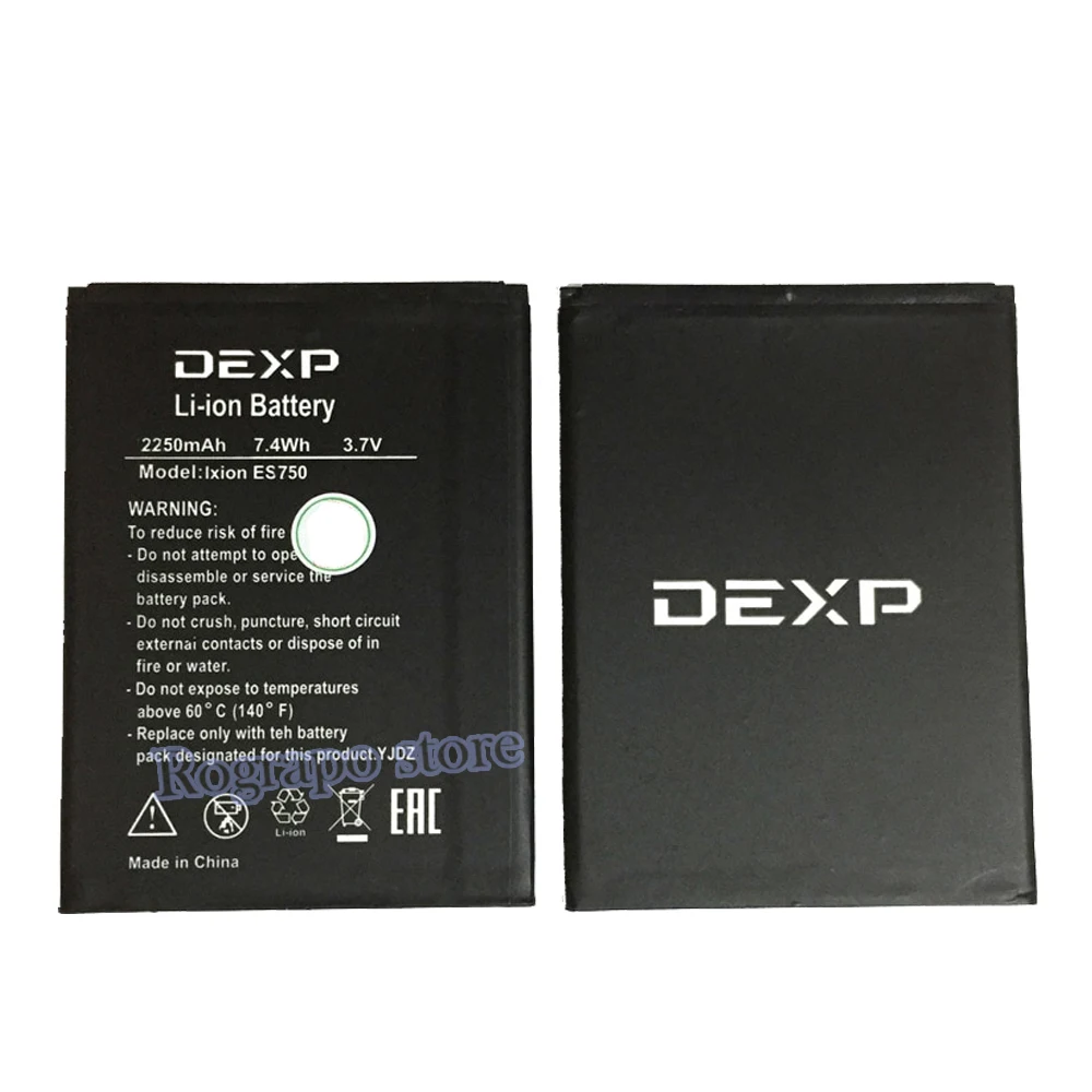 Origianl 100% 2250mAh Ixion ES750 Replacement Battery For DEXP Ixion ES750 Connect Cellphone Mobile Phone Batteries