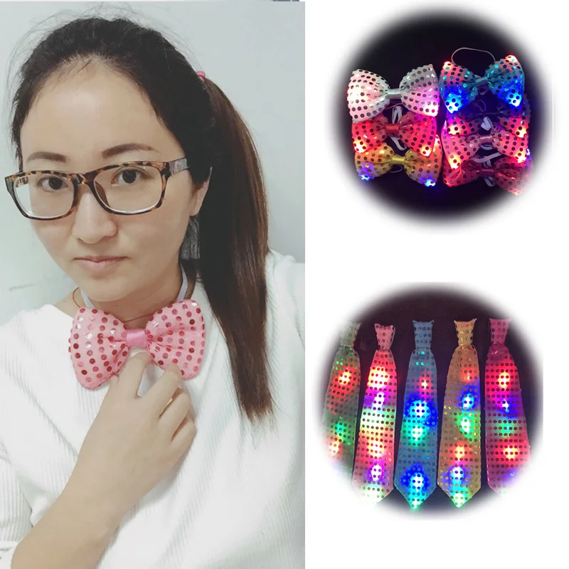 

Rave Led Party Flashing Cosplay LED Tie/Necktie Glowing DJ BAR Dance Carnival Party Masks Cool Props Christmas/Party Decoration