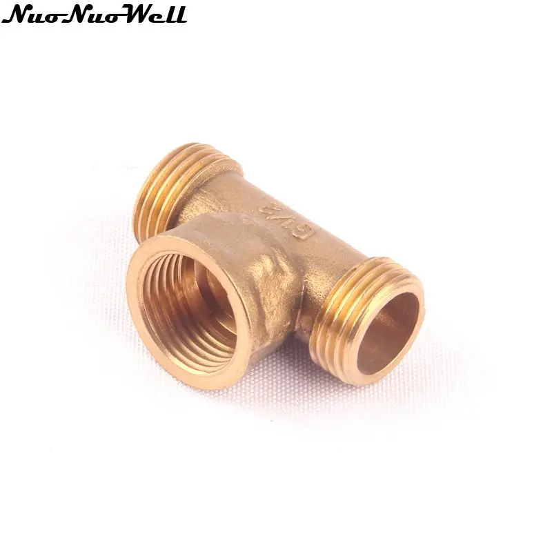 

Wholesale 100% Brass 1/2'' Male & Female Thread 3 Ways Copper Pressure Reducing Tee Water Hose Gun Accessories for Hot Sale