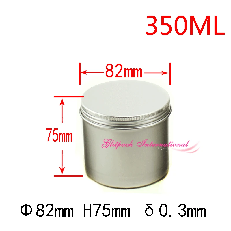 350Ml Metalen Blikjes Kaarsvet Houder Containers 350G Aluminium Pot Naadloze Bodem Vaste Geur Parfum Verpakking 12Oz