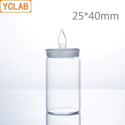 YCLAB 25*40mm Weighing Bottle High Form Sealed Glass Scale Specific Gravity Bottle Laboratory Chemistry Equipment