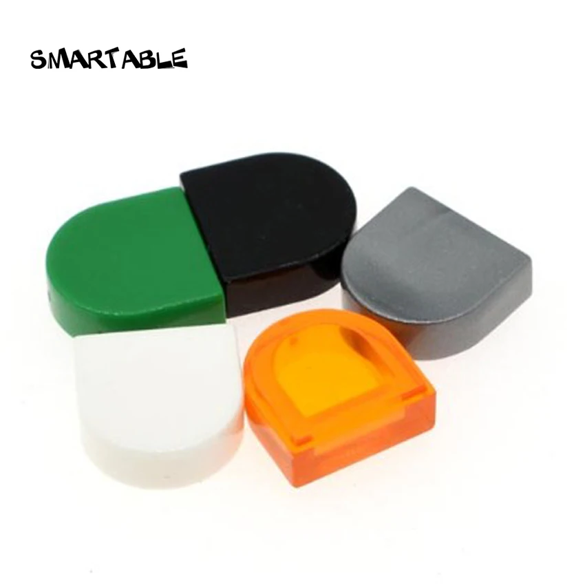 

Smartable Tile 1x1 Half Circle Building Blocks MOC Parts Toys For Kids Compatible Major Brands 24246 Toys 100pcs/lot