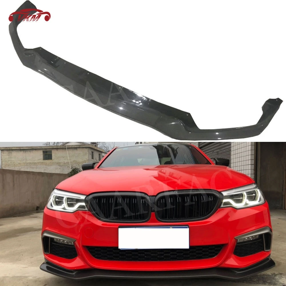 

Carbon Fiber Front Bumper Spoiler Lip Splitters Apron for BMW 5 series G30 G31 G38 520i 530i 540i M Sport Bumper 2017 2018 2019