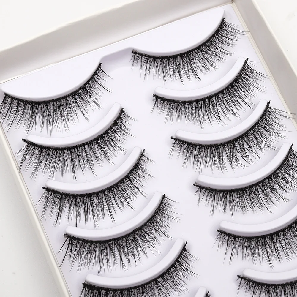 2022 New 10 pairs natural false eyelashes fake lashes long makeup 3d mink lashes extension eyelash mink eyelashes for beauty