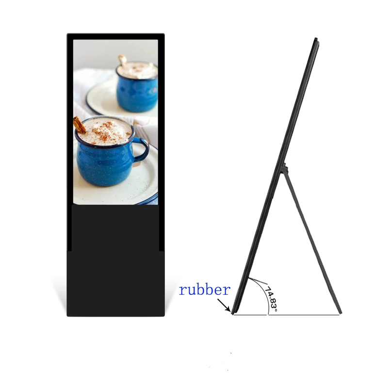 

43 49 inch foldable portable lcd android network wifi advertising player digital signage display screen monitor for commercial