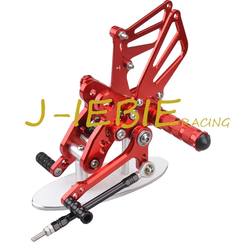 

CNC Racing Rearset Adjustable Rear Sets Foot pegs Fit For Suzuki GSXR1300 Hayabusa 1999-2016 RED