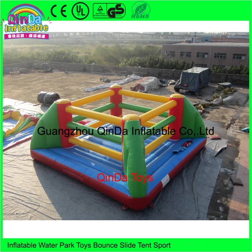 Funning Interactieve Opblaasbare Bouncy Boksen Ring Arena/Opblaasbare Wrestling Ring Games For Sale