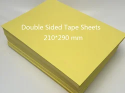 Size 210*290mm Double Sided Adhesive Tape Sheet Transparent Sticky Film DIY Craft 10/20/50 - You Choose Quantity