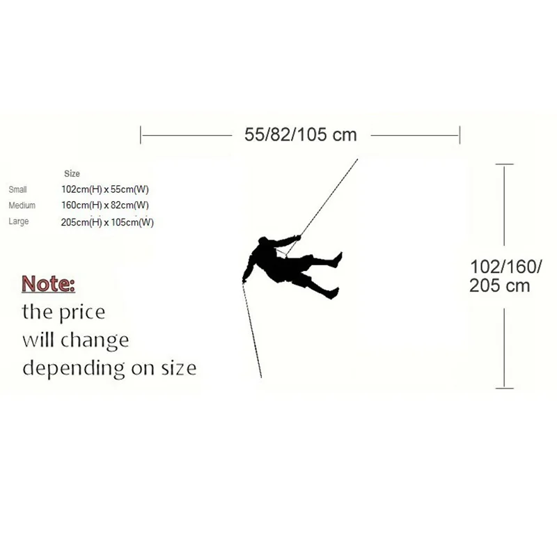 Rock Climbing Sport Vinyl Decal Stylish Wall Art Decor Wall Sticker Wallpaper