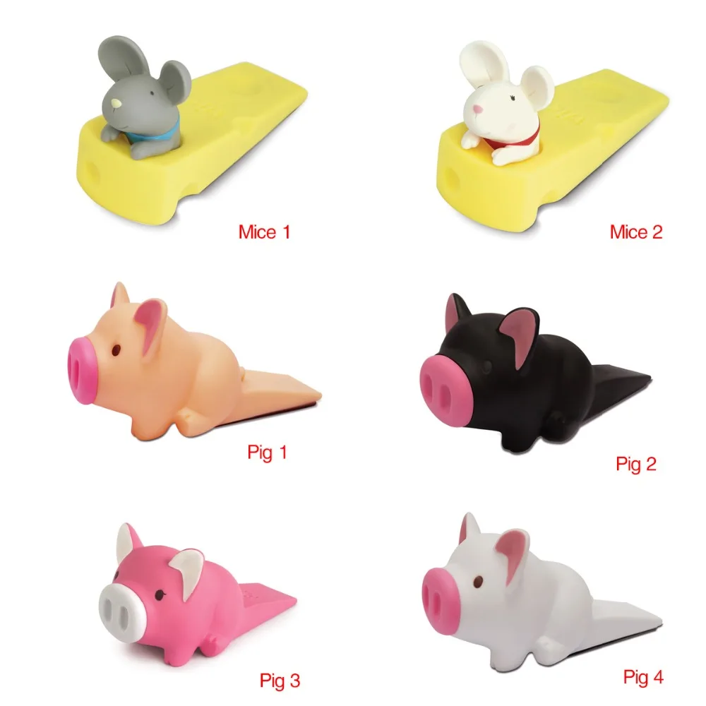 NAIERDI Cartoon Creative Silicone Door Stopper Cute Children Baby Toys Door Stops Holder Safety For Family Furniture Hardware