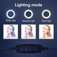 Dimmable selfie ring light with tripod and phone holder #4