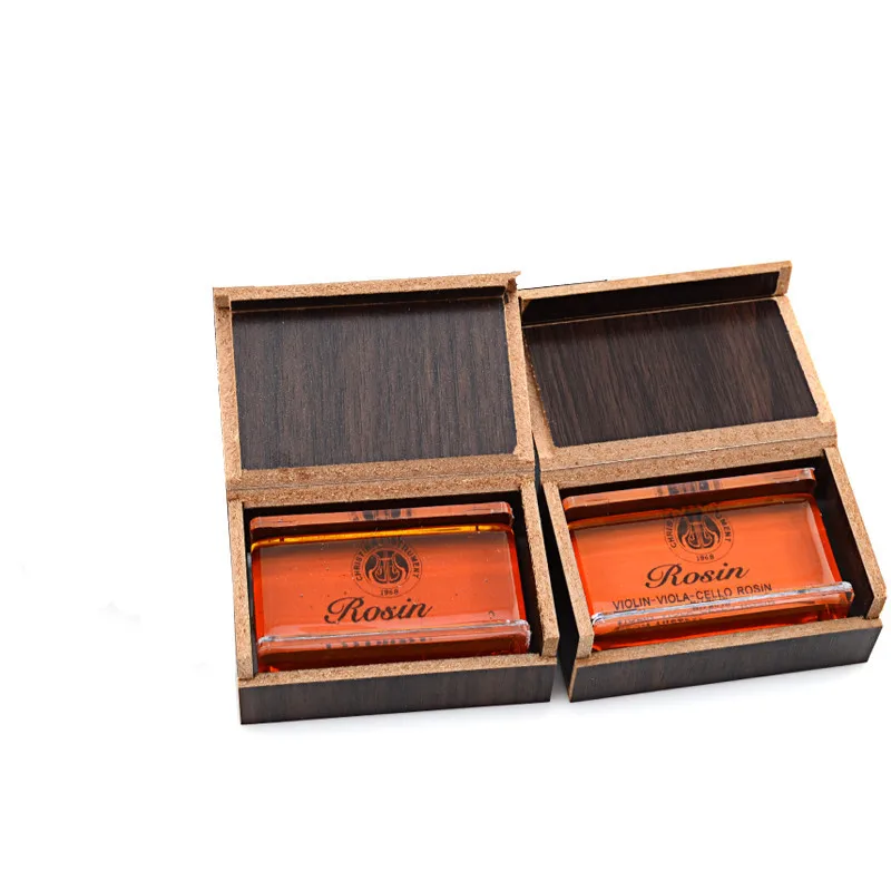 شفافة الكمان الصنوبري مخصصة الكمان ملحقات أجزاء الكمان مع صندوق خشبي