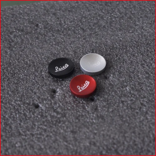 Metal Concave Surface Camera Soft Shutter Release Button For Leica M6 M3 MP M8 M9 X1 X2 M10 M240 with Rubber Ring