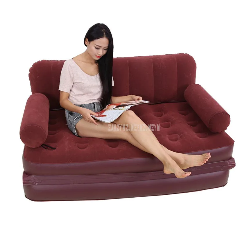 Multifunctional Portable Air Inflatable Sofa Bed Outddor Furniture Home Bedroom Garden Sofa for 2 Person With Air Pump YT-142