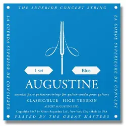 Augustine Classic Blue High Tension Classical Guitar Strings