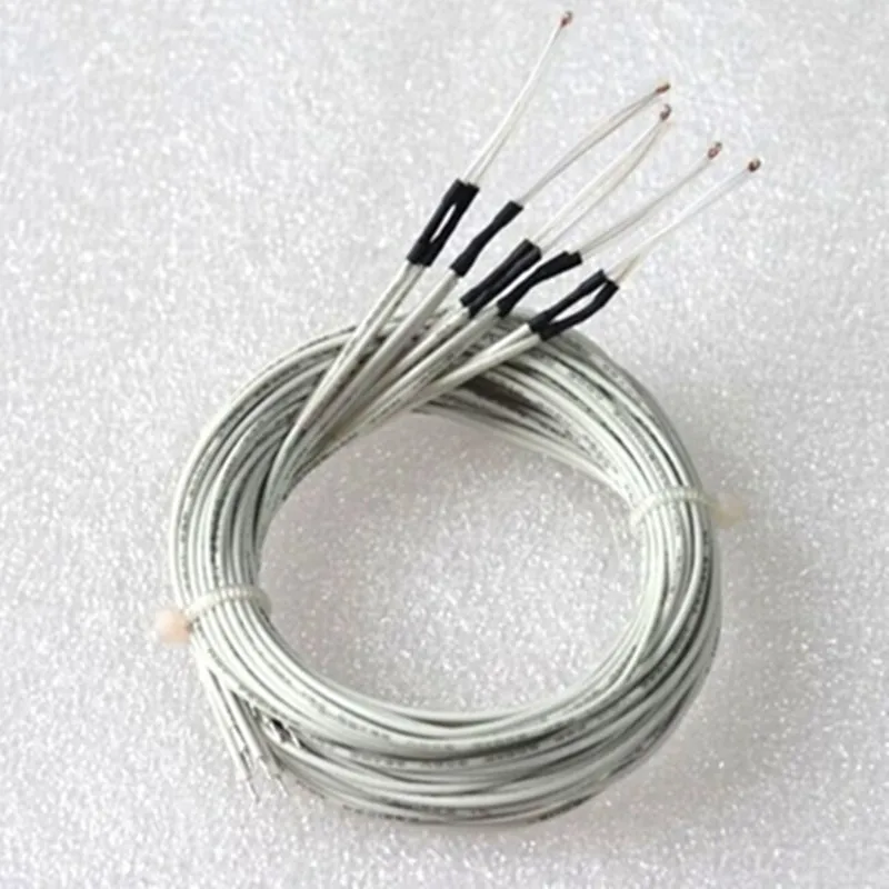 1pcs 100K ohm NTC 3950 Thermistors Sensors with Cable Temperature Part White 1M Line Accessories