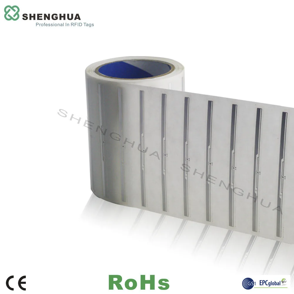 10pcs/pack Passive RFID Wet Inlay Librart Tag Adhesive UHF RFID Sticker 860~960MHz Broadband Design for Files Management