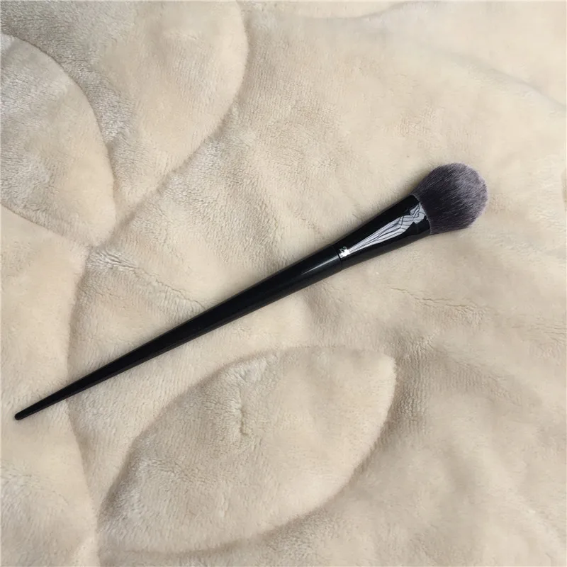 BLACK Precision Powder Makeup Brush #25 - Tapered Fluffy Blusher Highlighter Cheek Beauty Cosmetics Blender Tools