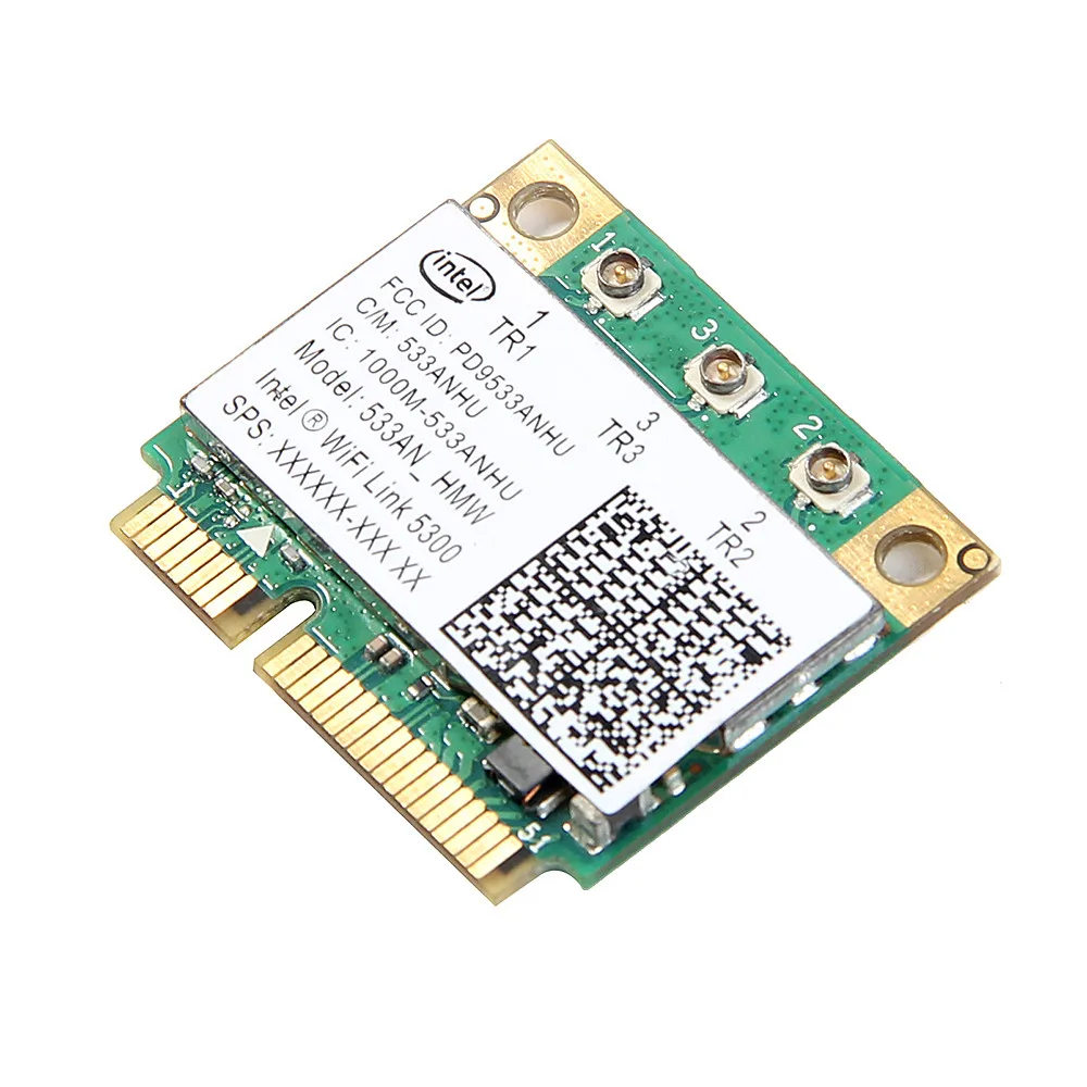 Original version of the half-height Intel WIFI Link 5300AGN wireless card 802.11 a/54M  g/54mM /802.11 Draft-N