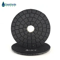 4 inch premium quality  diamond black buff pads for stone