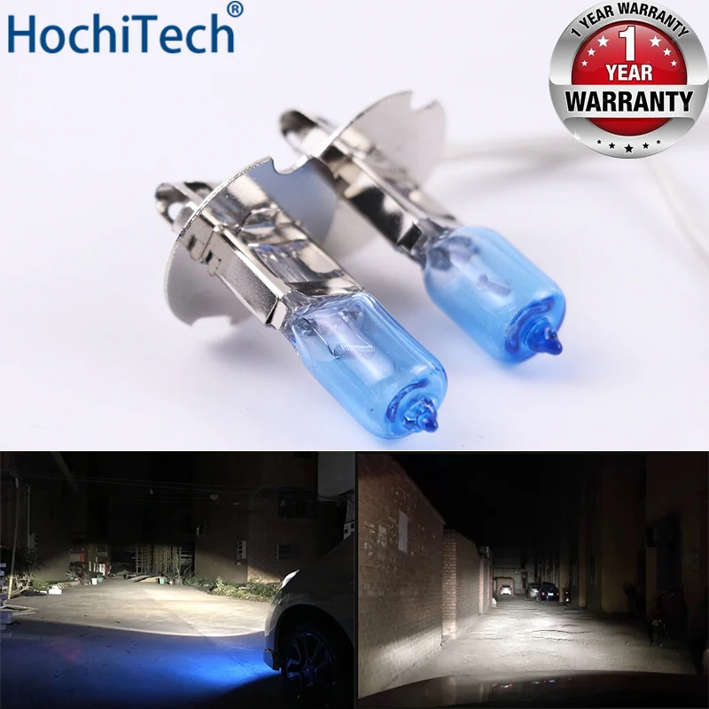 Car Headlight Super Bright gen Bulb 1PCS H3 12V 6000K Clear Fog Lights 3000Lm 100W Xenon Dark Blue Driving Lamp