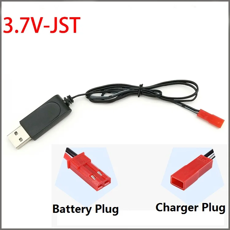 3.7V Battery USB Charger SM JST 2P MX2.0-2P X5 3.5MM 2.5MM For RC Helicopter Quadcopter Toys Car Model Truck Boat Spare Parts