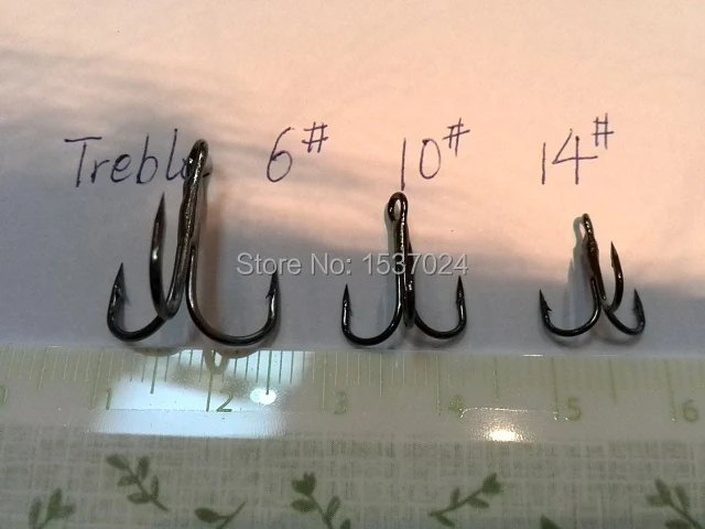 2019 Treble Fishing Hooks 6#  10# 12# deah 50 Mixed Order 150pcs/lot