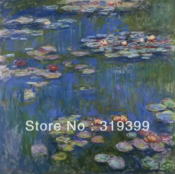 

Oil Painting Reproduction on Linen canvas,Water Lilies 1916 by claude monet,100% handmade,Free Fast Ship,museum quality