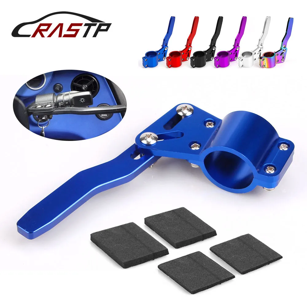 

RASTP-Universal Aluminium Car Styling Adjustment Steering Wheel Turn Rod Extension Turn Signal Lever Position Up Kit RS-STW013