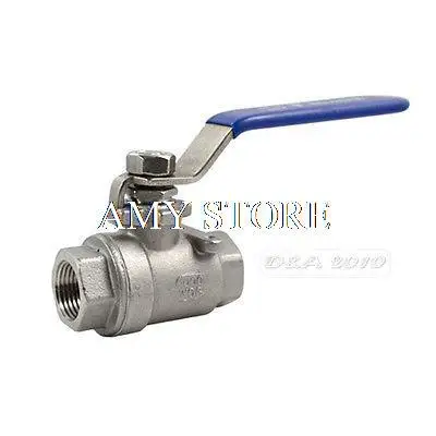 

1/4" Female BSPP 304 Stainless Steel Full Port Ball Valve Vinyl Handle WOG1000