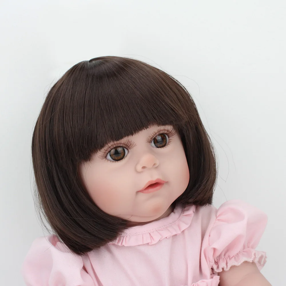 Soft Silicone Reborn Dolls 45cm simulation doll rebirth baby bath house toy Baby Dolls play house toy for Children Birthday Gift