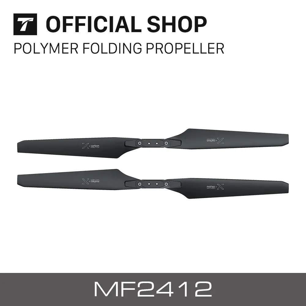 

T-MOTOR new released MF2412 Polymer Folding propeller X*Carbon for rc multi-rotors VTOL Multicoptor Drone