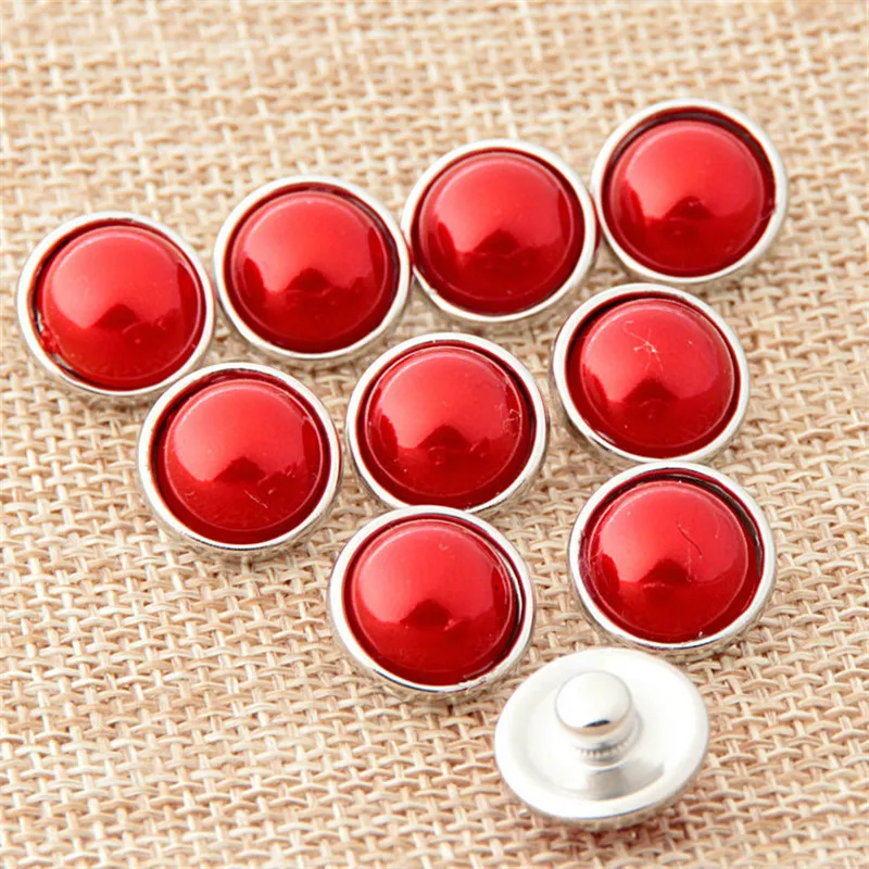 10pcs/lot Fashion DIY Round 12MM Snap Buttons With Zinc Alloy Bottom for Snaps Bracelets fit Xinnver Snaps Jewelry