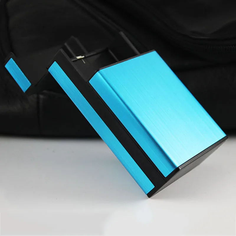 New Fashion Pipe Creative Personality Cigaret Case Slim Metal Cigarette Box Aluminum Gift Box Cigarette Holder Cigarette Case